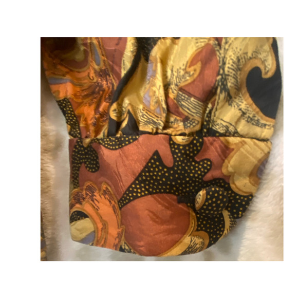 Vintage Wayne Kastning for Helga Black Floral 100% Silk Long Sleeve Blouse - Picture 4 of 8